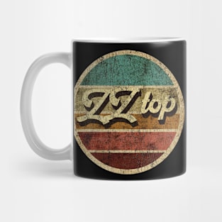 Tanatoraja, circle retro faded zz top Mug